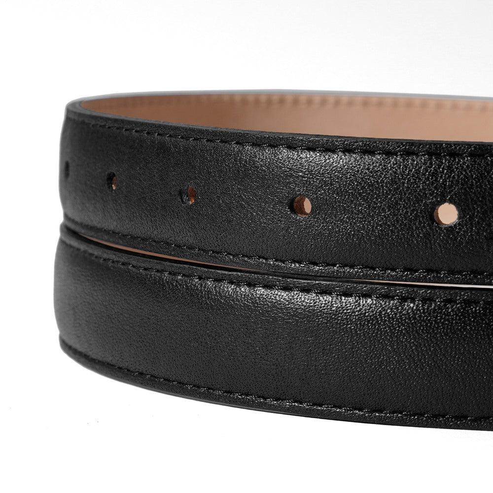 サドラーズ Saddler's レザーベルト プンターレ【2.5cm幅】 G599 ブラック 本革 メンズ ベルト ビジネス カジュアル イタリア シンプル  カーフ