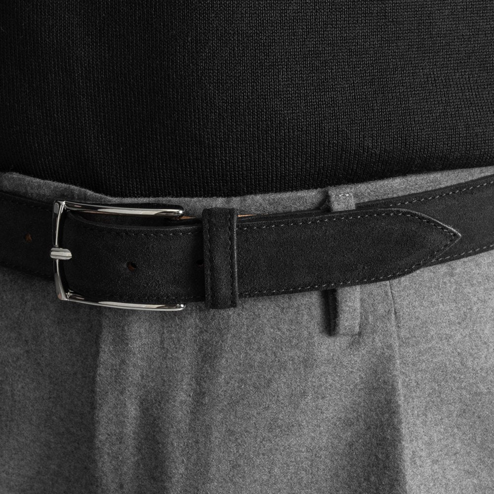 サドラーズ Saddler's スエードベルト SG02 ブラック ダークブラウン チョコレート ネイビー【3.0cm幅】【メンズ ベルト ビジネス イタリア】