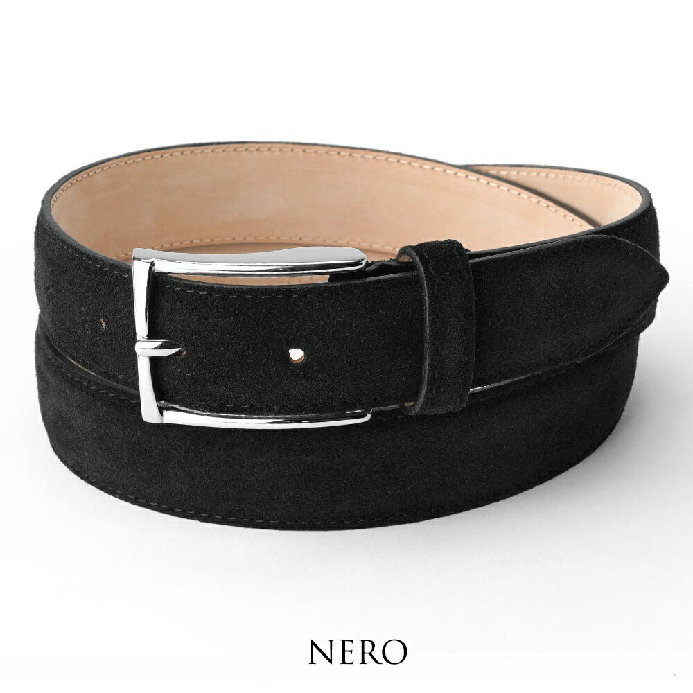 サドラーズ Saddler's スエードベルト SG02 ブラック ダークブラウン チョコレート ネイビー【3.0cm幅】【メンズ ベルト ビジネス イタリア】
