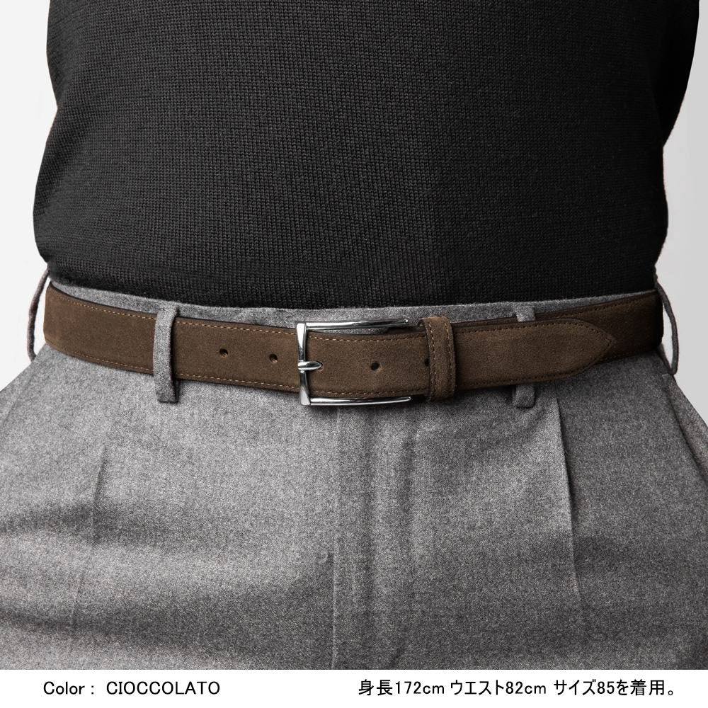 サドラーズ Saddler's スエードベルト SG02 ブラック ダークブラウン チョコレート ネイビー【3.0cm幅】【メンズ ベルト ビジネス イタリア】