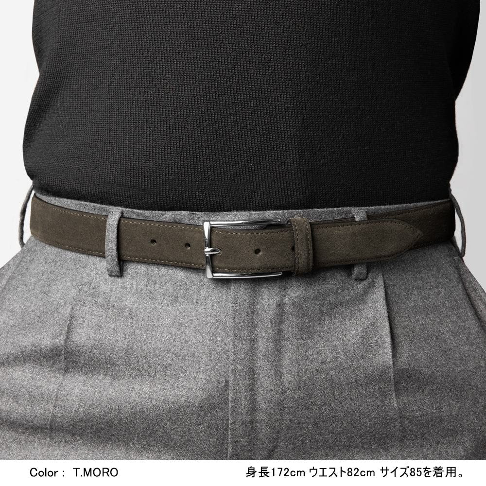 サドラーズ Saddler's スエードベルト SG02 ブラック ダークブラウン チョコレート ネイビー【3.0cm幅】【メンズ ベルト ビジネス イタリア】