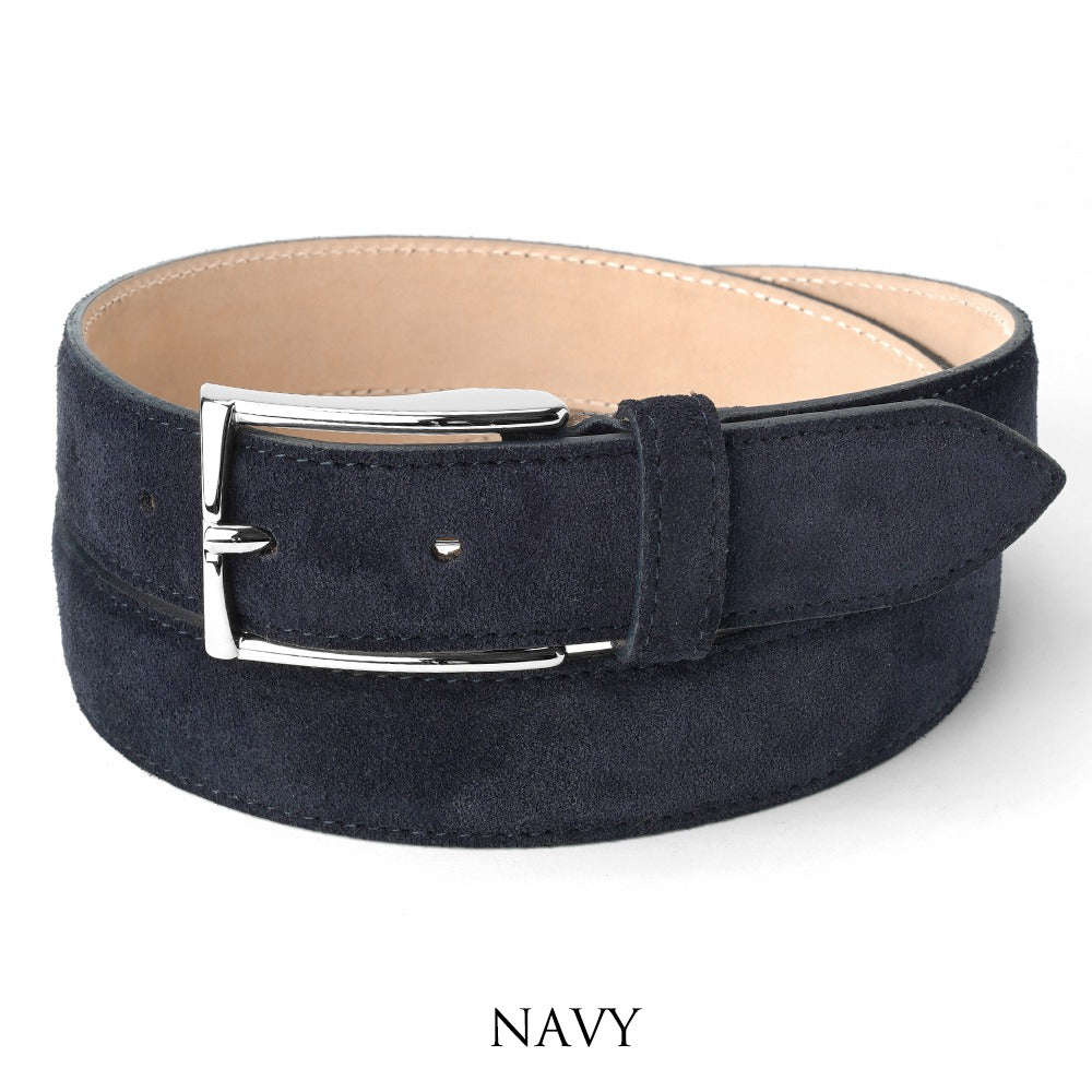 サドラーズ Saddler's スエードベルト SG02 ブラック ダークブラウン チョコレート ネイビー【3.0cm幅】【メンズ ベルト ビジネス イタリア】