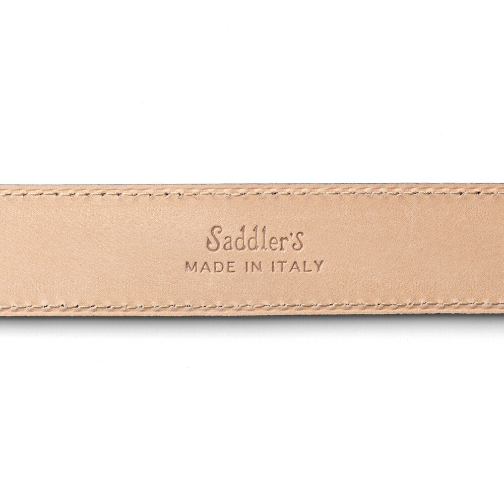 サドラーズ Saddler's カーフベルト シボ革（グレイン） 【3.0cm幅】 SG03 ブラック ダークブラウン【メンズ ベルト ビジネス イタリア】