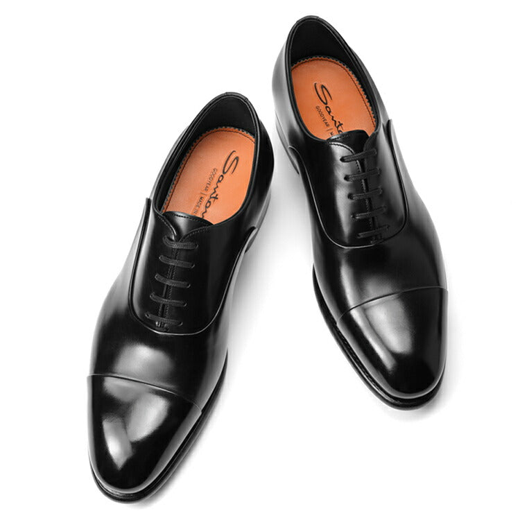 サントーニ SANTONI 12621 ストレートチップ ブラック ドレスシューズ 革靴 ビジネス メンズ ビジネスシューズ メンズ革靴 高品質 メンズ ブランド 履き心地 紳士靴 ドレスシューズ メンズビジネスシューズ 黒 カジュアル
