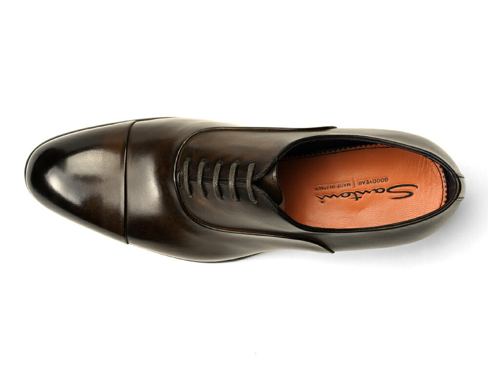 サントーニ SANTONI 12621 ストレートチップ ダークブラウン ドレスシューズ 革靴 ビジネス メンズ ビジネスシューズ メンズ革靴 高品質 メンズ ブランド 履き心地 紳士靴 ドレスシューズ メンズビジネスシューズ カジュアル