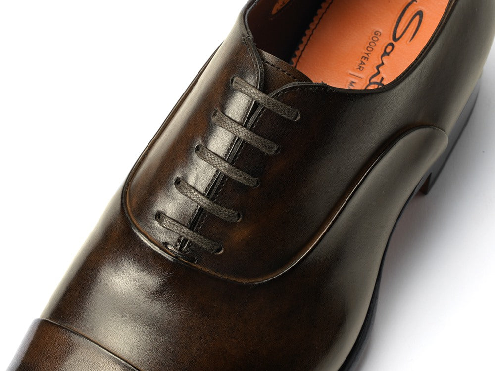 サントーニ SANTONI 12621 ストレートチップ ダークブラウン ドレスシューズ 革靴 ビジネス メンズ ビジネスシューズ メンズ革靴 高品質 メンズ ブランド 履き心地 紳士靴 ドレスシューズ メンズビジネスシューズ カジュアル