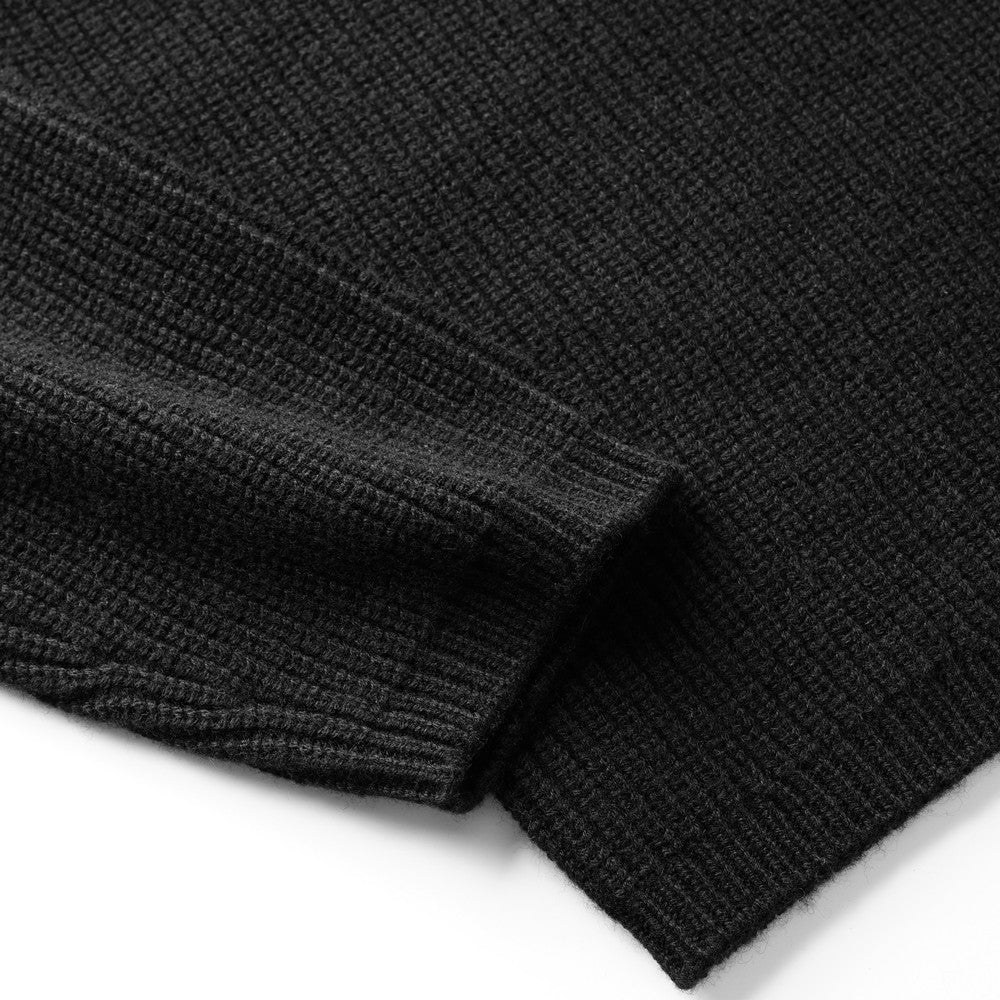 イーヴォ HEVO リブ編み ニットスキッパー ポロ オーバーサイズ TARANTO 01