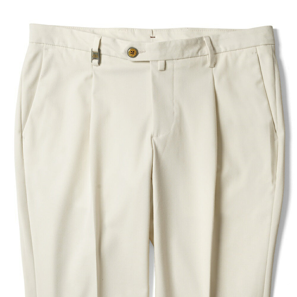 バルバッティ BARBATI スラックス ワンプリーツ P-TONY 225642 ストレッチ 25秋冬 メンズ ワンタックスラックス スリムパンツ メンズ ズボン 紳士ズボン スリム パンツ  ネイビー ブラック ベージュ ホワイト