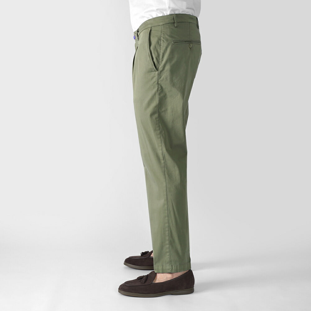 バルバッティ BARBATI スリムチノ ワンプリーツ ウォッシュ加工 P-TONY 125031 ストレッチ 25春夏 メンズチノパンツ チノパン スリムパンツ メンズ ズボン 紳士ズボン チノパンスリム チノパン パンツ グレー ネイビー ブラック ベージュ ホワイト