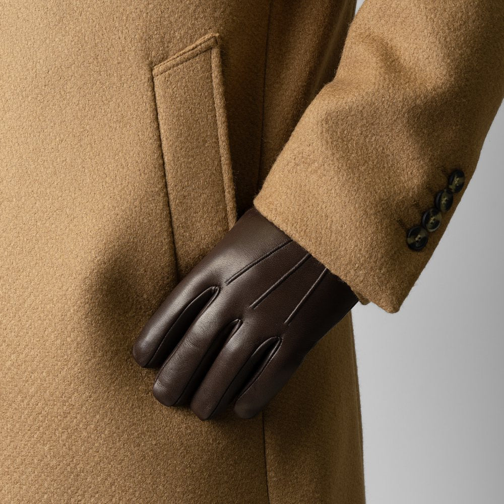 メローラ MEROLA 手袋 レザー グローブ U03 ブラック ブラウン グレー ネイビー 内縫い 革 本革 ナッパ レザー ラムレザー カシミア メンズ ブランド 防寒 暖かい 冬小物 通勤 プレゼント 男性 ライニング イエロー ブルー ボルドー グリーン