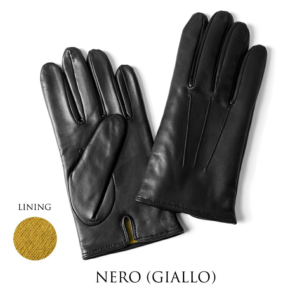 【アウトレット特価】メローラ MEROLA 手袋 レザー グローブ U03 ブラック ブラウン グレー ネイビー 内縫い 革 本革 ナッパ レザー ラムレザー カシミア メンズ ブランド 防寒 暖かい 冬小物 通勤 プレゼント 男性 ライニング イエロー ブルー ボルドー グリーン