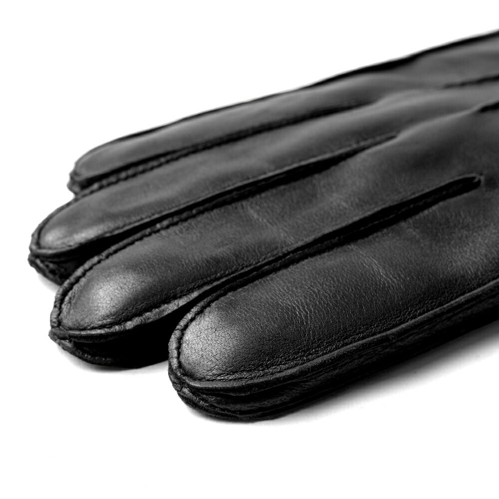 メローラ MEROLA 手袋 レザー グローブ U07 ブラック ブラウン ラビットファー ライニング 外縫い ナッパレザー ラムレザー ファー イタリア 本革 革 メンズ ブランド 防寒 暖かい 冬小物 通勤 ビジネス プレゼント 男性