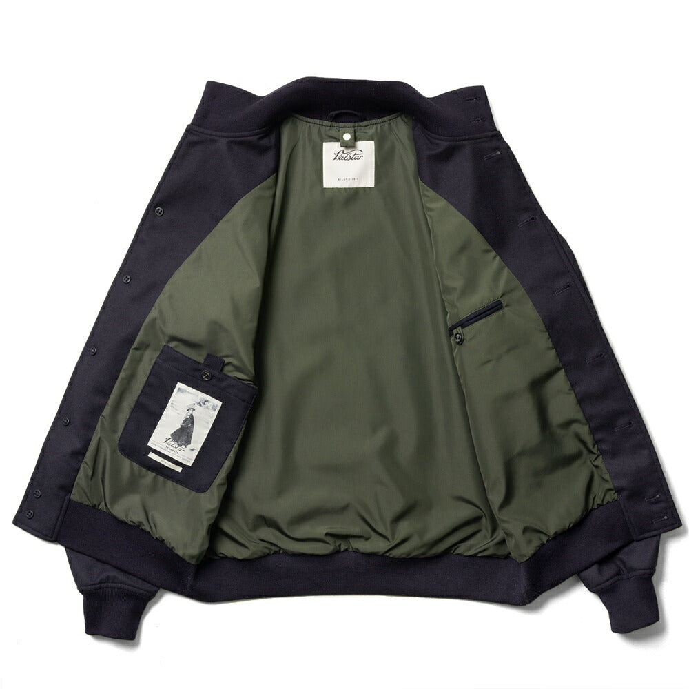 【アウトレット特価】ヴァルスター VALSTAR パデッド ヴァルスタリーノ 407A.D064 フーディ ウール ブルゾン ライナー着脱可 24AW 秋冬 レギュラーフィット バルスター バルスタリーノ メンズ ライナー付き イタリア ウールジャケット ショート丈 アウター インポート