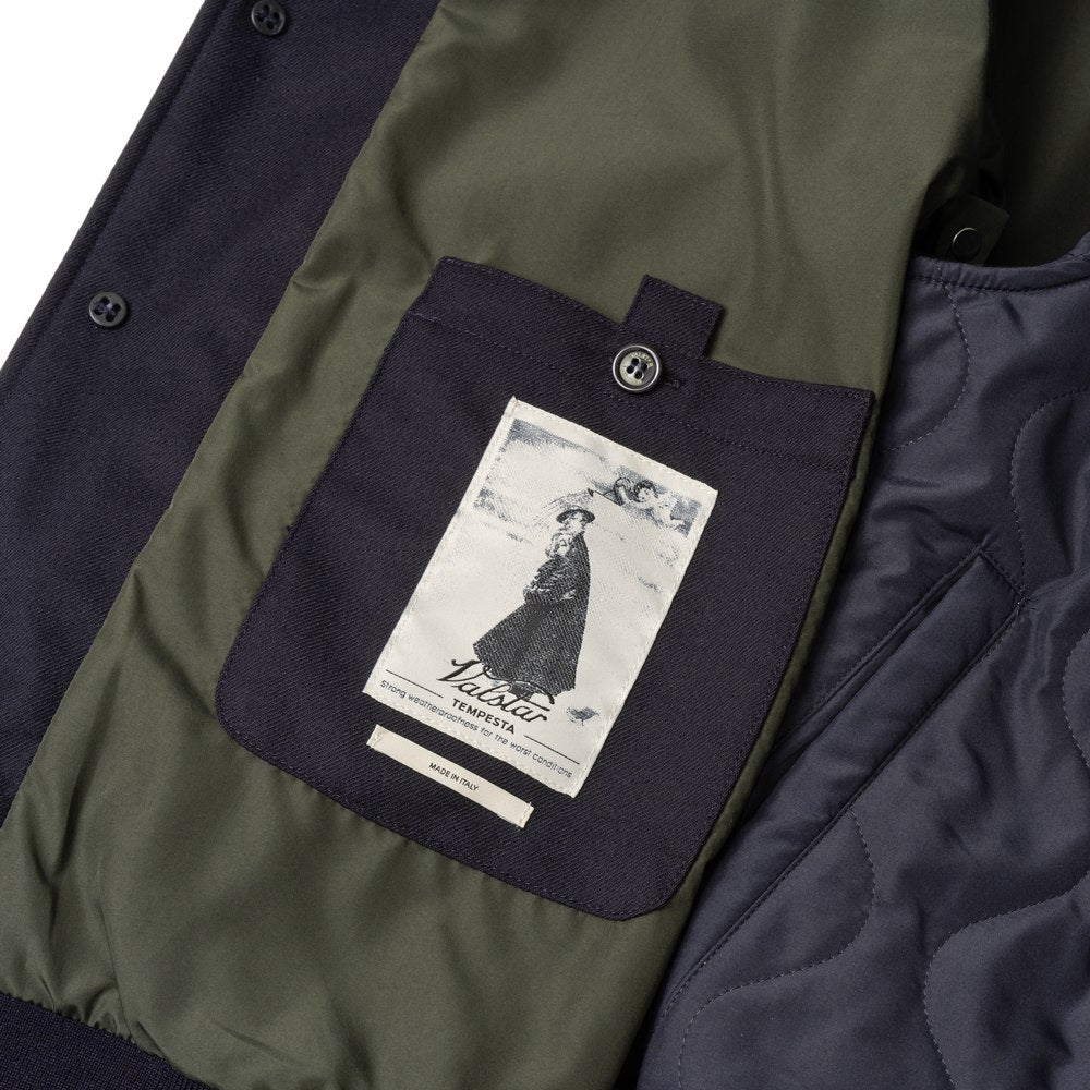 ヴァルスター VALSTAR パデッド ヴァルスタリーノ 407A.D064 フーディ ウール ブルゾン ライナー着脱可 24AW 秋冬 レギュラーフィット バルスター バルスタリーノ メンズ ライナー付き イタリア ウールジャケット ショート丈 アウター インポート