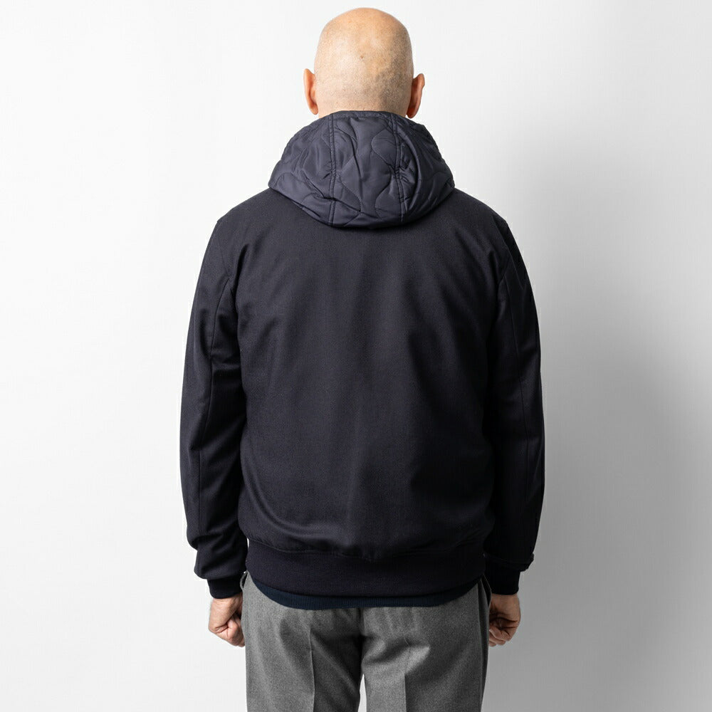 ヴァルスター VALSTAR パデッド ヴァルスタリーノ 407A.D064 フーディ ウール ブルゾン ライナー着脱可 24AW 秋冬 レギュラーフィット バルスター バルスタリーノ メンズ ライナー付き イタリア ウールジャケット ショート丈 アウター インポート