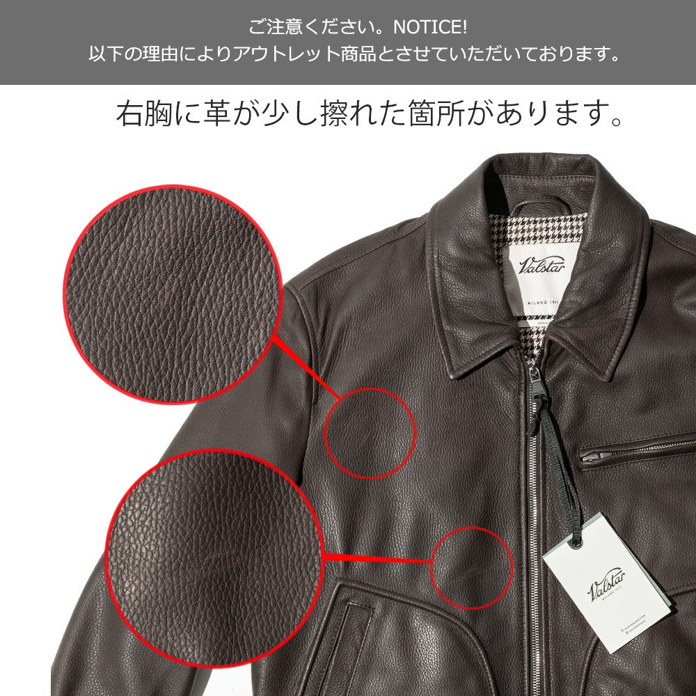【アウトレット特価】ヴァルスター VALSTAR レザージャケット ライダース 407A.I057 ブルゾン
