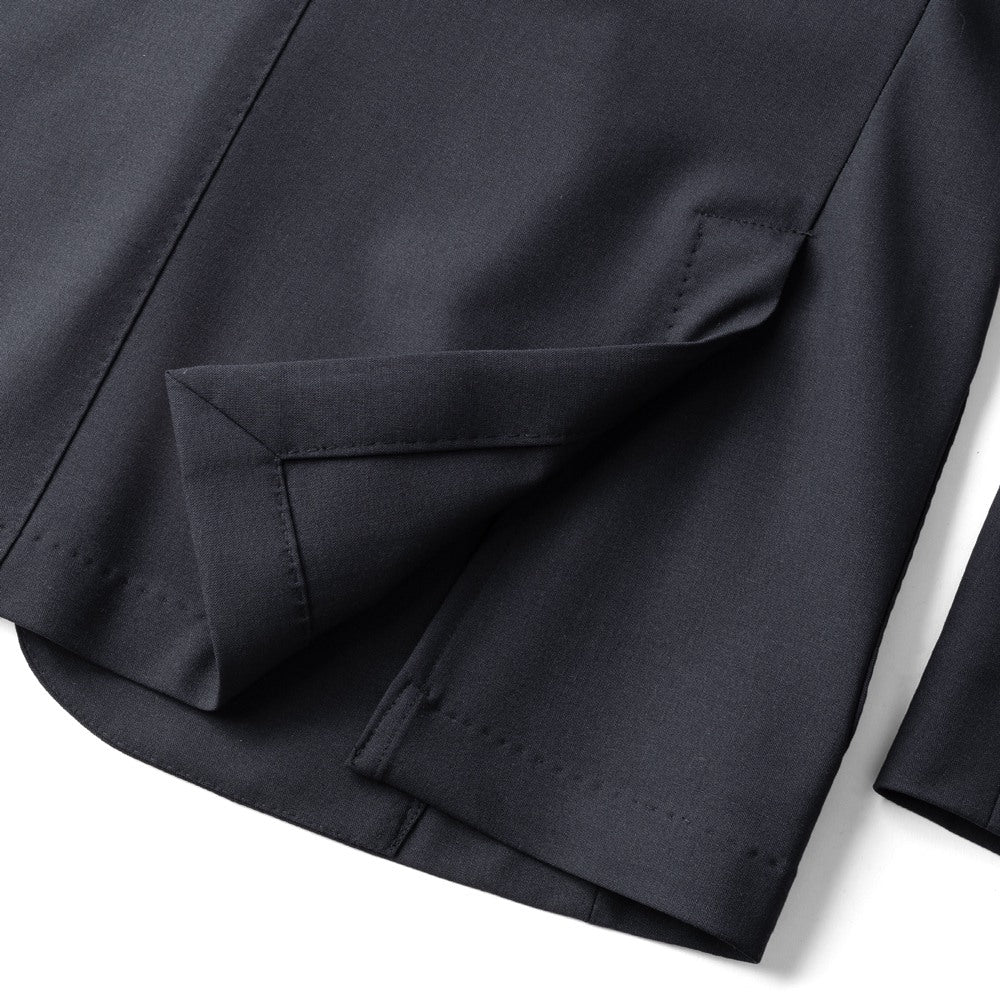 ブレラス BRERAS ジャケット シングル ネイビー ブラック VENEZIA-ATP1 24AW 24秋冬 テーラードジャケット ウールタフタ ウール メンズ ビジネス ブランド アンフィニッシュ 2ボタン サイドベンツ 高級 クラシコ イタリア