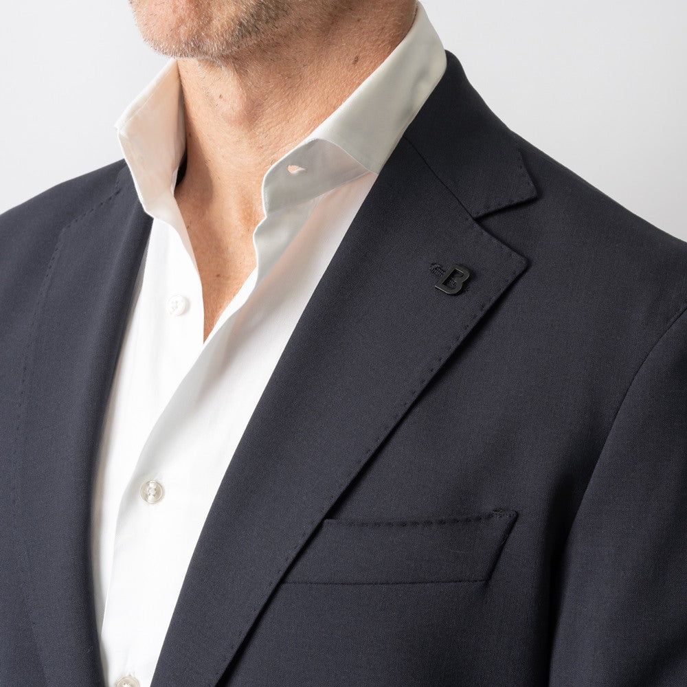 ブレラス BRERAS ジャケット シングル ネイビー ブラック VENEZIA-ATP1 24AW 24秋冬 テーラードジャケット ウールタフタ ウール メンズ ビジネス ブランド アンフィニッシュ 2ボタン サイドベンツ 高級 クラシコ イタリア