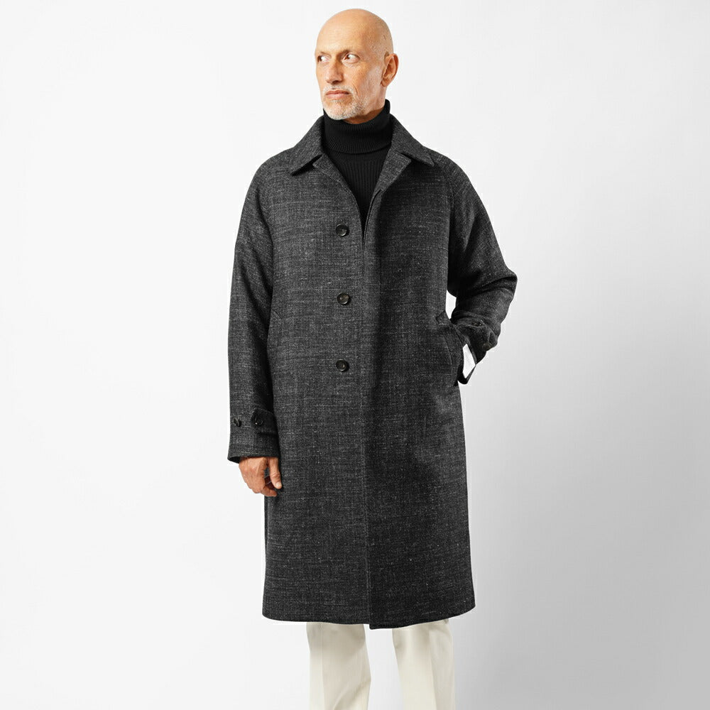 ブレラス BRERAS バルカラーコート ロング丈 ZAGABRIA CC3 25AW 25秋冬  ウール カナパ コート ウール  ロングコート メンズ ビジネス ブランド センターベンツ  高級 クラシコ イタリア
