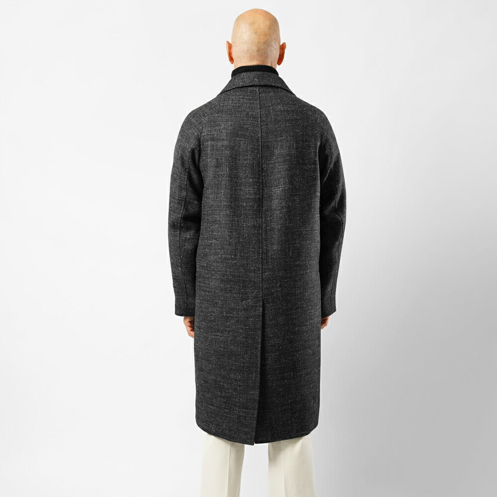 ブレラス BRERAS バルカラーコート ロング丈 ZAGABRIA CC3 25AW 25秋冬  ウール カナパ コート ウール  ロングコート メンズ ビジネス ブランド センターベンツ  高級 クラシコ イタリア