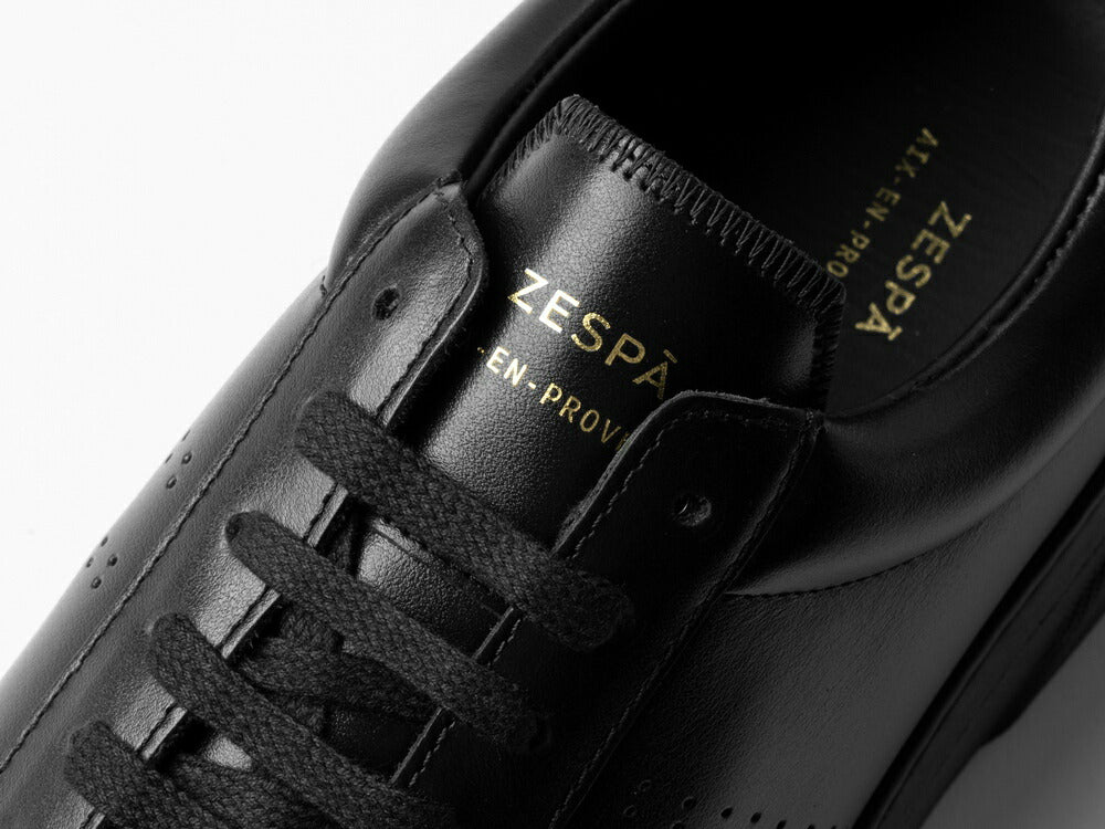 ＜返品不可＞ゼスパ ZESPA スニーカー ZSP4VH 軽量ソール レザー ブラック/ 黒 プラットホーム メンズ スニーカー インポート プレミアム ラグスポ シンプル ブランド 本革 きれいめ 革スニーカー 高級スニーカー 黒スニーカー メンズスニーカー